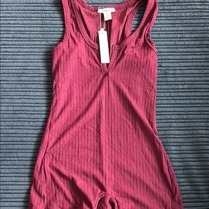 Apt. 9 Ribbed Burgundy Tank Top